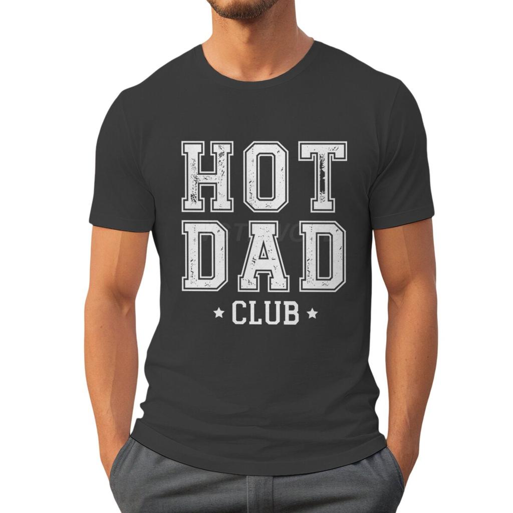 Футболки Hot Dad Club для мужчин Летние футболки с коротким рукавом День отца Классические топы Тай-дай Мужская одежда Круглый вырез Папа Повседневные топы