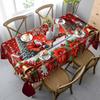 Rectangular Christmas Holiday Pattern Tablecloth Home Use. Printed Tablecloth Festival Party Decoration TV Cabinet Coffee Table
