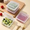 1PCS Reusable Cheese Packaging Box Refrigerator Fruit Sealed Fresh-keeping Box Flip Butter Block Storage Box Onion Ginger Garlic Seasoning Storage Box