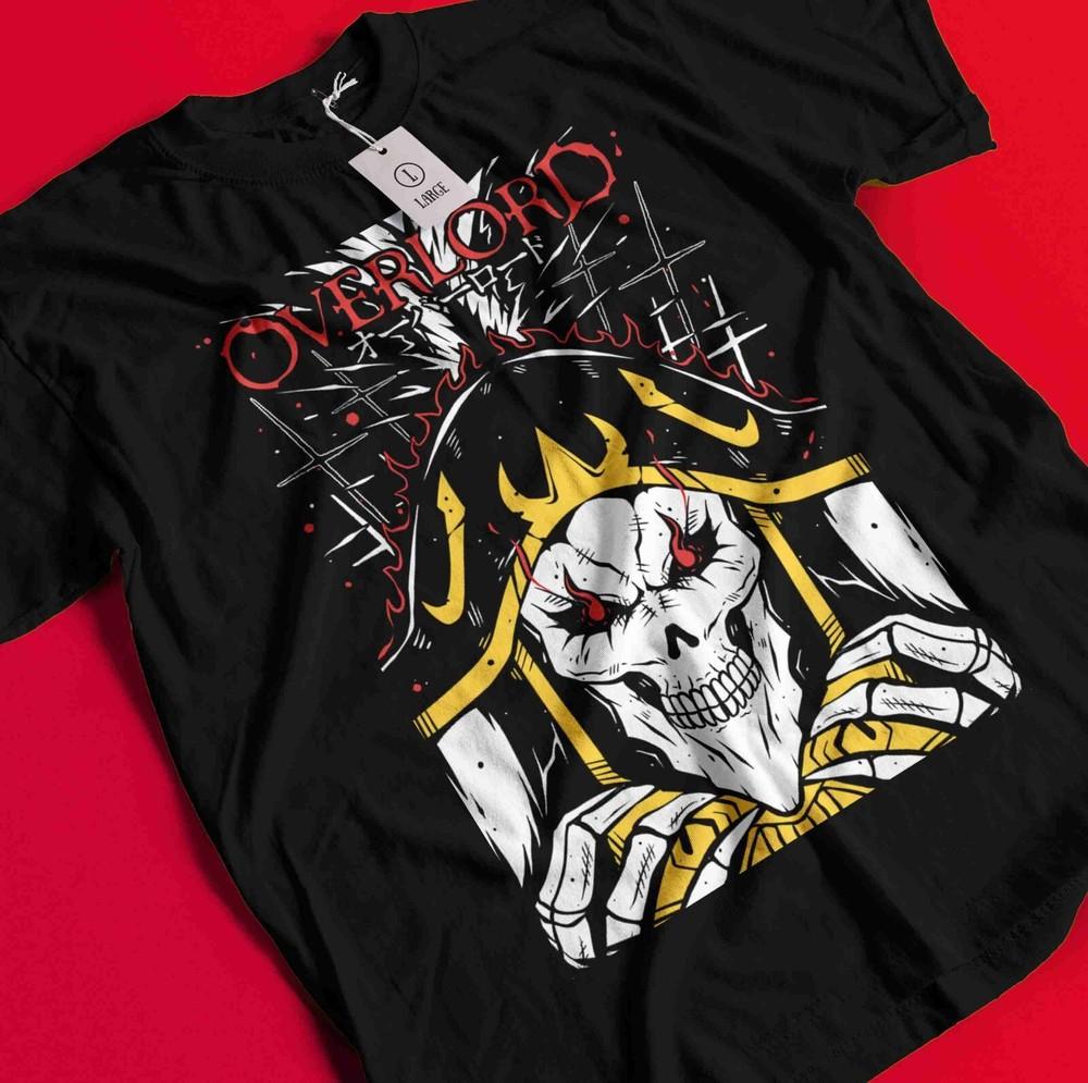 Overlord T-Shirt Ainz Ooal Gown Shirt Albedo Shalltear Bloodfallen Tshirt Anime BB517
