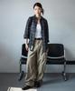 LEMAIN SECOND Check Oversized Shirt [Charcoal]