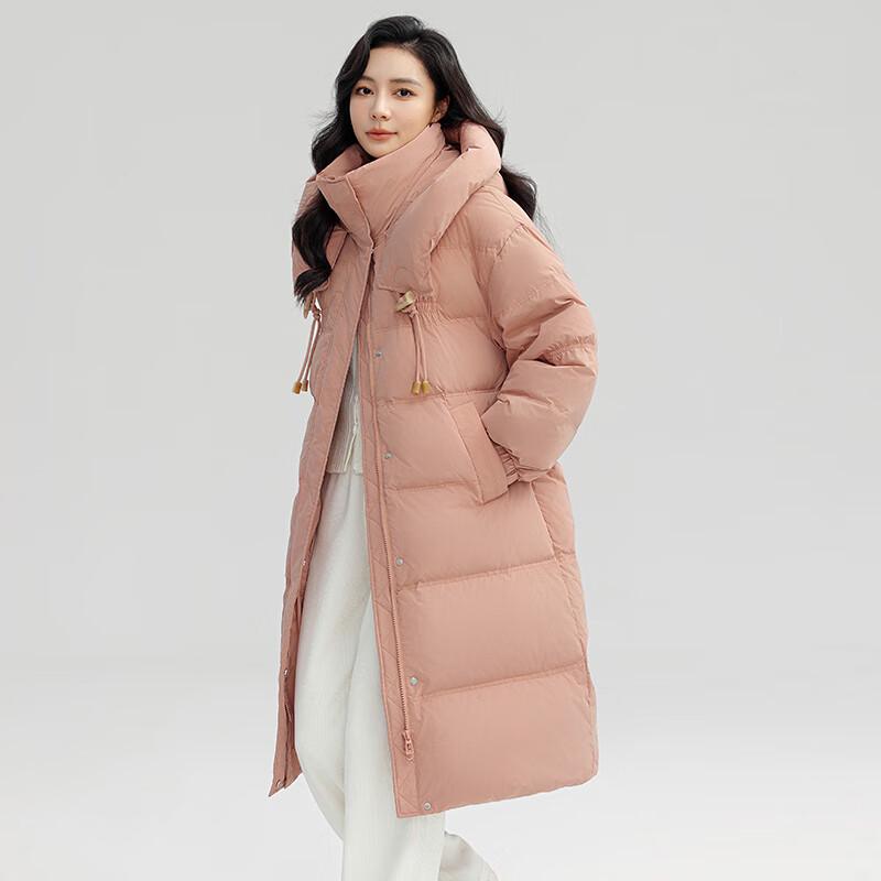 

Женский пуховик средней длины с капюшоном YAYA L