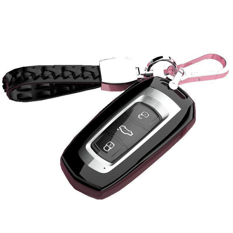 Étui à clé Geely Geometry Emgrand EV: Coque intégrale pour télécommande de véhicule à énergie nouvelle 16-24