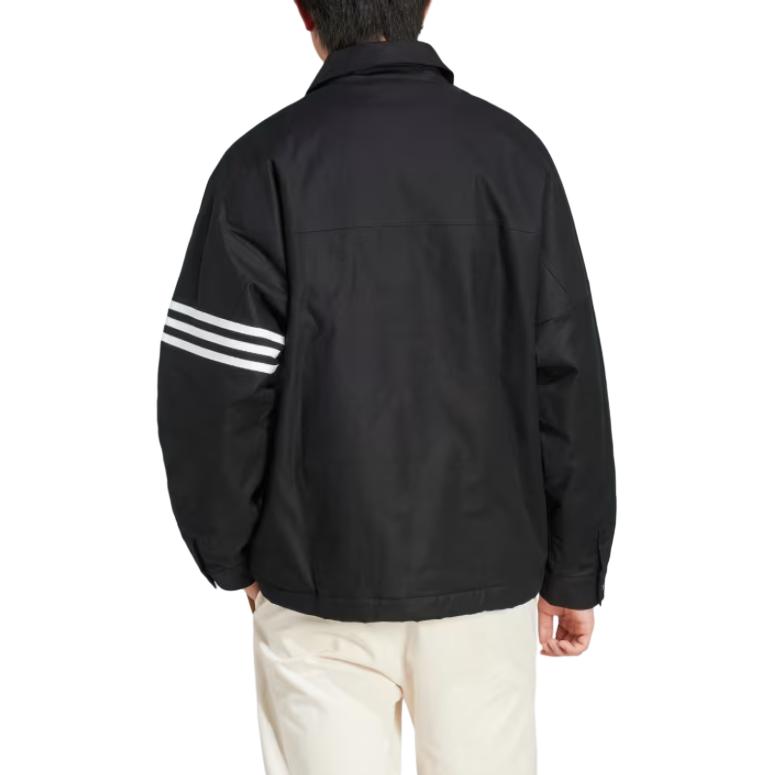 adidas Camicia di flanella imbottita Neuclassics Nera Uomo Streetwear JC9906