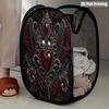 1Pcs Halloween Series 3 Pop-Up Laundry Hamper Expandable Mesh Hamper Basket for Room Bedroom Bathroom Organization Contemporary Storage