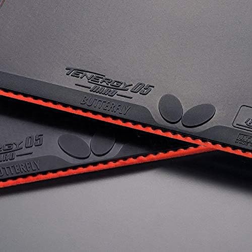 Butterfly Tenergy 05 Hard 06030 Table Tennis Rubber, Black, Thick