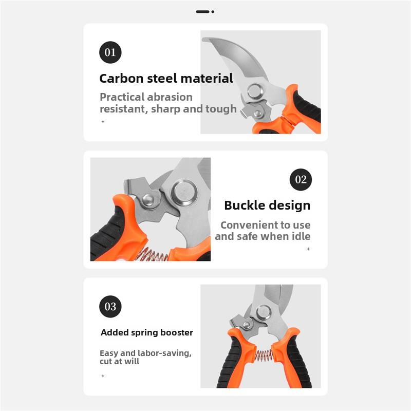 Professionelle scharfe Gartenschere Gartenschere Baum Blumenschere Trimmer Gartenschere Obstgärten Obstpflücker