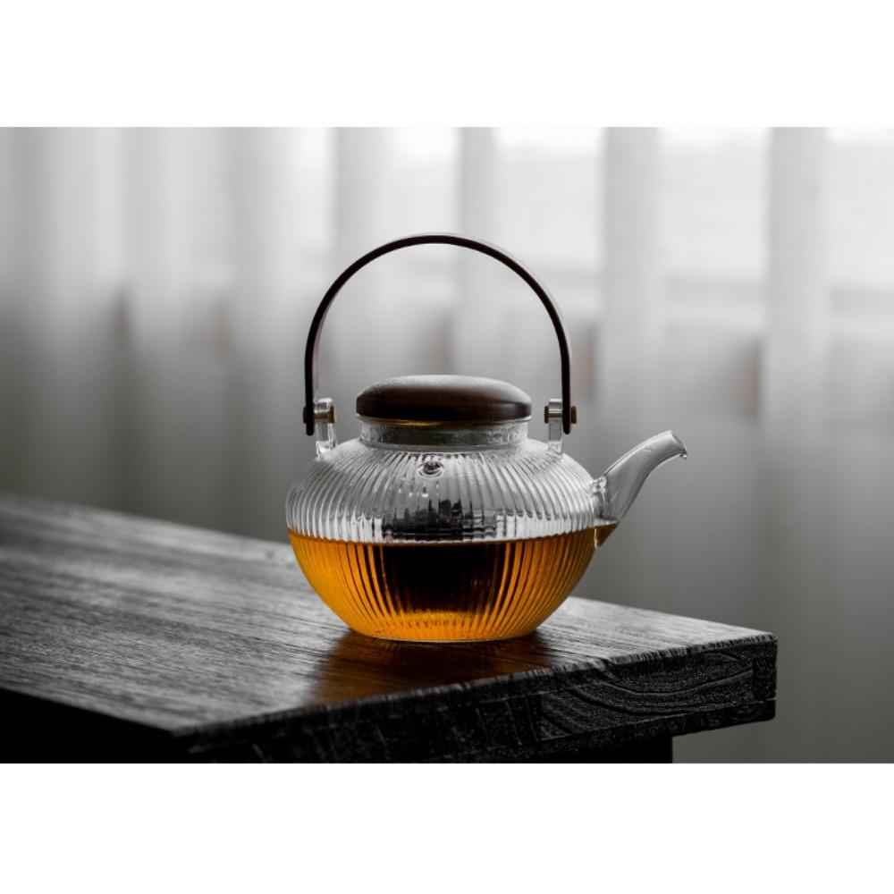 1 Pc Hammer Glass Teapot Household Thickened High Temperature Heating Electric Ceramic Stove Open Fire Tea Maker