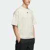 Adidas Solid Color Logo Loose-Fitting Sports T-Shirt Men Tops Off-White HS4379