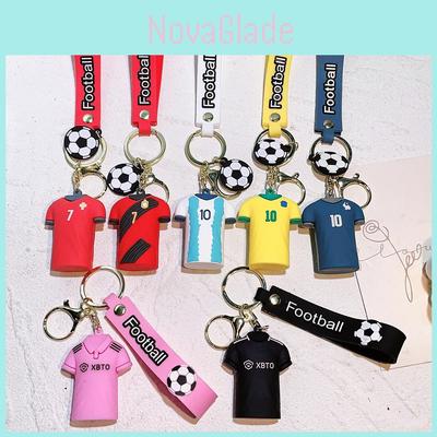 Vibrant Football Star Keychain Silicone Key Accessory Perfect Gift For Friends