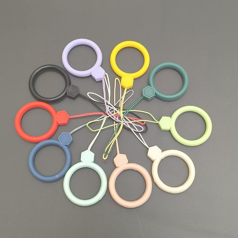 

Мягкий силиконовый ремешок на запястье, шнурок для iPhone 15 14, Samsung S24, Xiaomi, брелок-шнурок, кольцо для пальца, подвеска для мобильного телефона 1 PCS