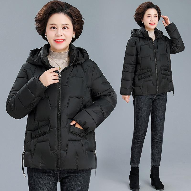 Padded clothes women's winter new warm short middle-aged mother padded clothes down cotton fashion padded jacket women