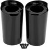 Motorcycle Gloss Black Fork Boot Slider Covers For Harley Touring Electra Street Glide Ultra Limited & Tri Glide 2014-2023