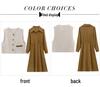Women's Popular Melard Style Autumn Dress Set: Long Sleeve Vest & Shirt Two-Piece
