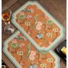 Classical Style Diatom Mud Absorbent Mat Tea Table Insulated Coaster Home Restaurant Kitchen Drain Mat
