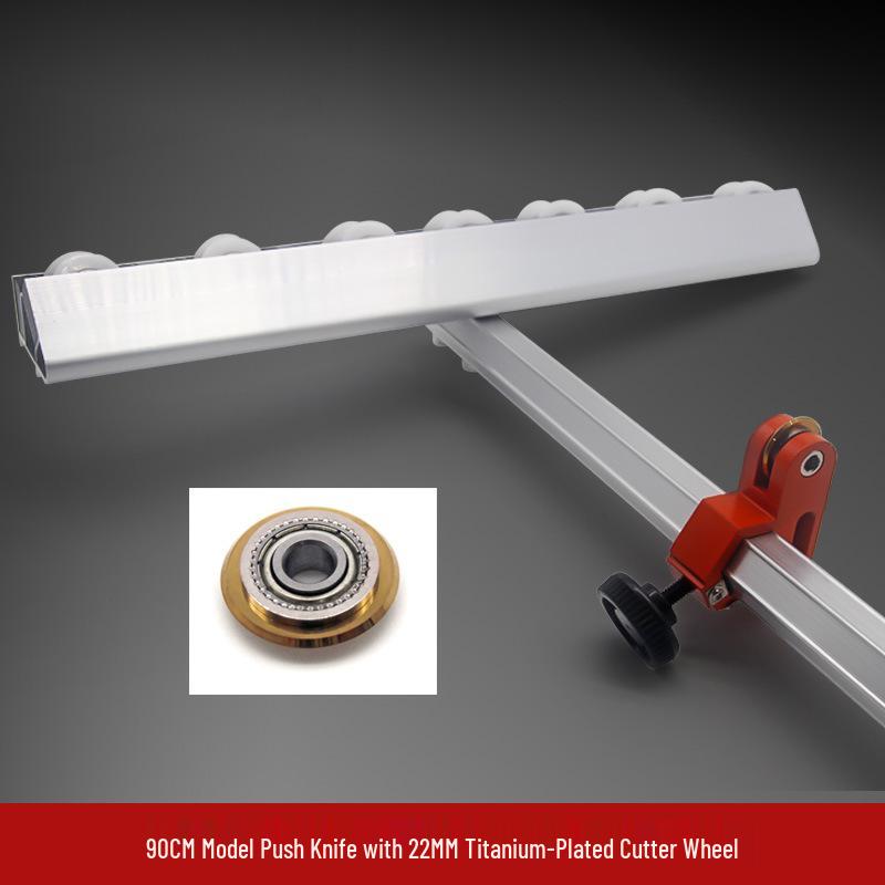 Portable T-shaped Glass Tile Cutter: High-Precision Hand-Push Scoring Roller for Floor and Rock Slab Cutting.