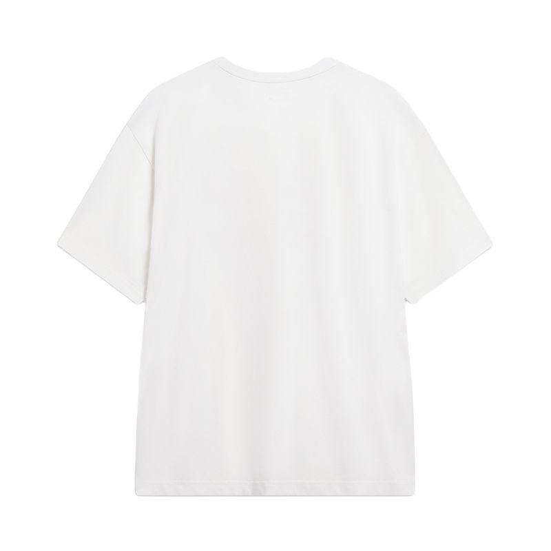 Li-Ning Fashionable Retro Comfortable Versatile Loose Round Neck Short Sleeve T-Shirt Unisex Tops AHSW745-2