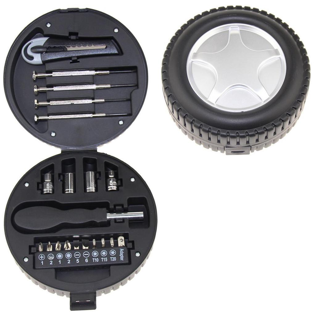 20-Piece Tire-Shaped Promotional Tool Set