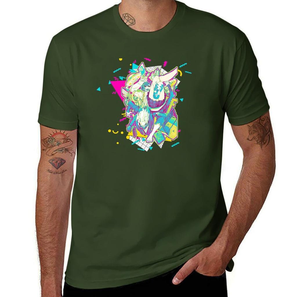 MomoOkarun  Dandadan 90s graphic design Tshirt aesthetic clothes blacks tops men clothings