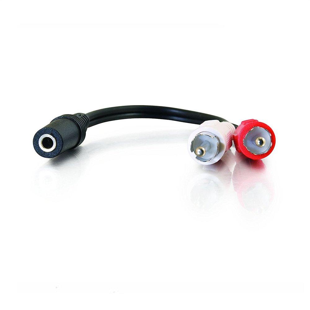 Sherry Connection Cord Rear View Camera RCA Converter Cave 3.5mm Stereo Mini Plug To 2RCA Converter Adapter