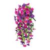 Artificial Hanging Flower Fake Plant Outdoor, Silk Morning  Fake Flower