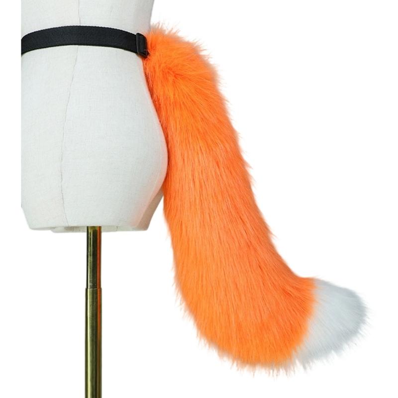 Halloween Foxes Ear Headpiece With Plush Tail Accessory Soft Furry Plush Costume Accessory For Family Parties