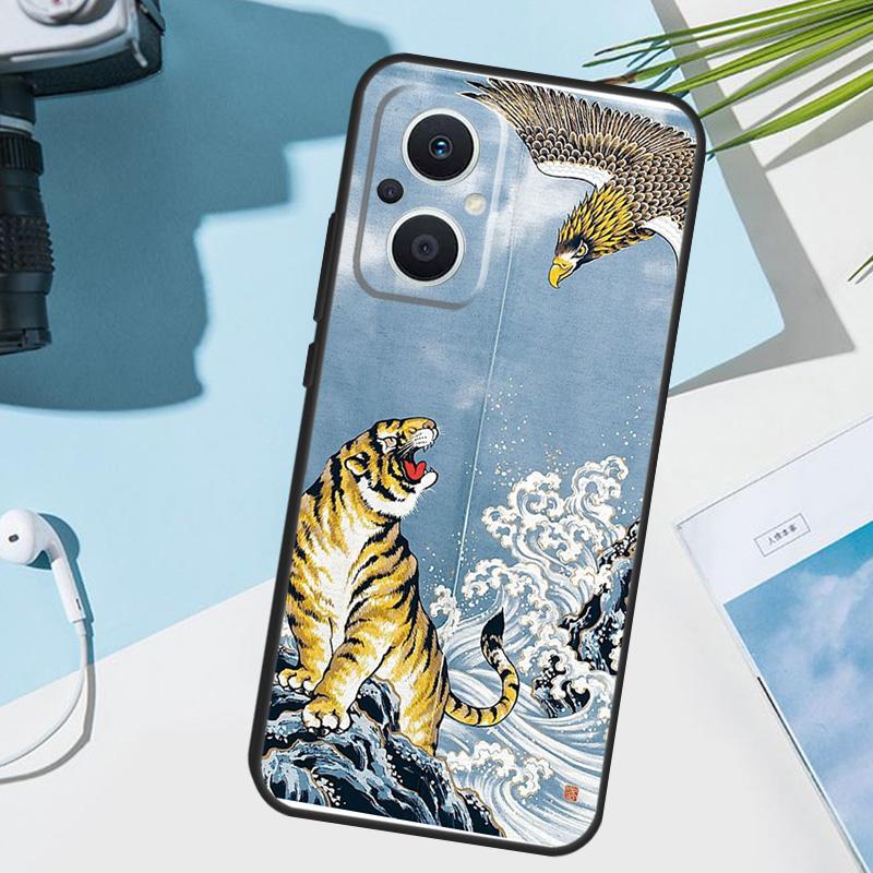 Fashion Animal Tiger Art Cover For OPPO Reno 14 Pro 10 11 12 13 14F 13F 12F 11F 7 8 Lite OPPO Find X9 X6 X5 X8 Pro Case