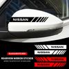 2 Stück Auto Styling Rückspiegel Dekoration Aufkleber Vinyl Für Nissan Nismo Qashqai X J10 J11 Trail Tiida Juke Teana Pulsar Altima
