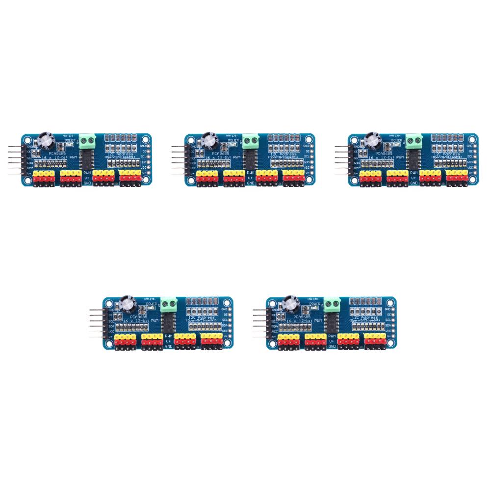 1-5Pcs HW-170 PWM Servo Driver Board PCA9685 Robot Controller IIC Interface 16 Channel 12-Bit for Arduino Robot/ Raspberry Pi