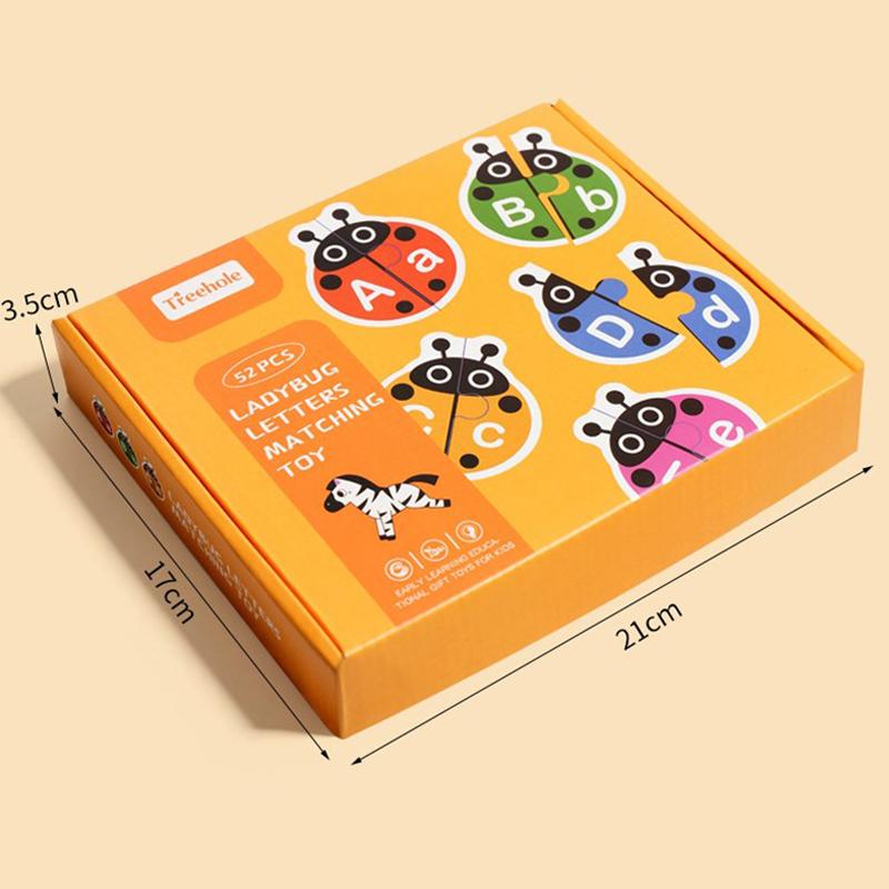Wooden Montessori Educational Toys Children Alphabet Letter Learning Matching Game Preschool Table Game