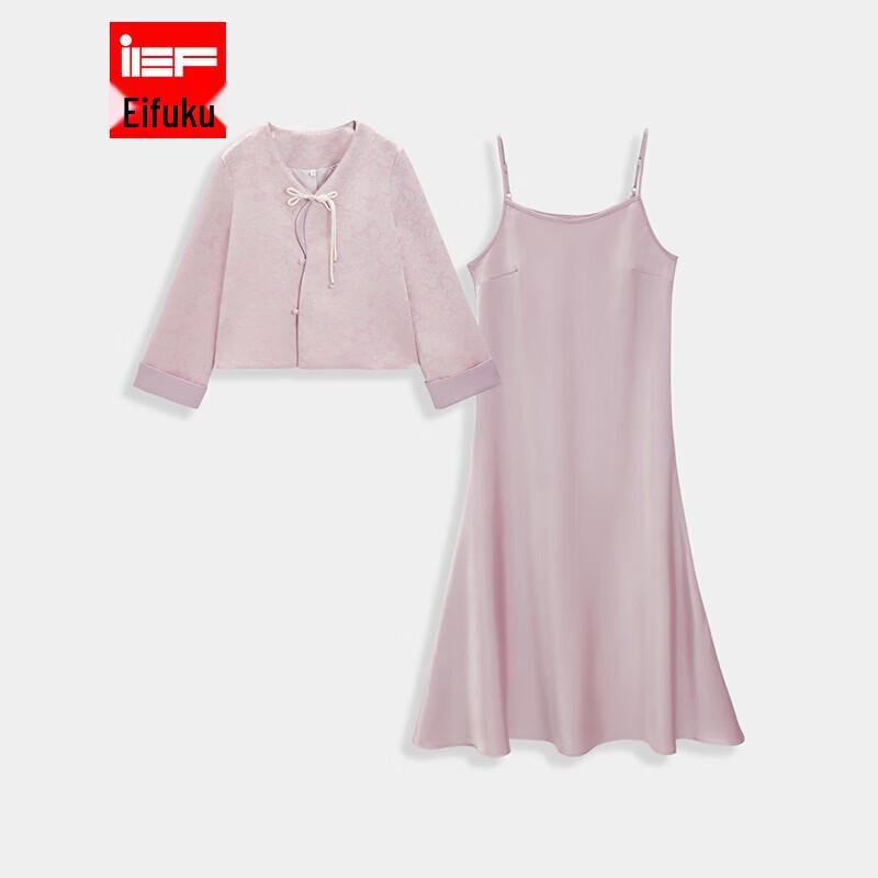 IEF Элегантное многослойное длинное платье в новом китайском стиле M