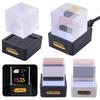 Crystal Cube Photo Display Holographic Desktop Smart Weather Station Digital Clock with GIF Animations Album