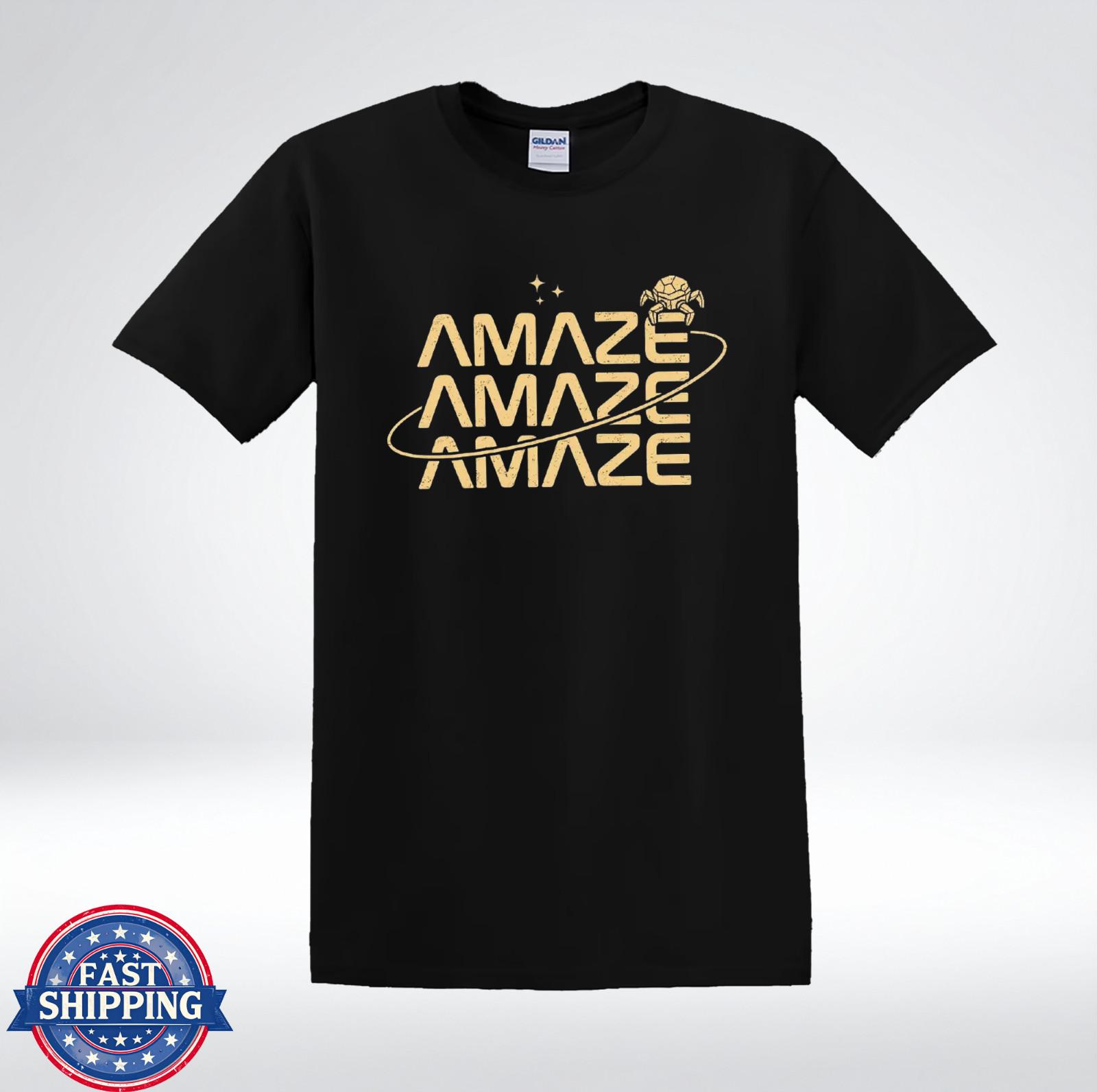 Amaze Graphic Shirt Futuristic Typography Space Aesthetic Tee T-Shirt XXXXL