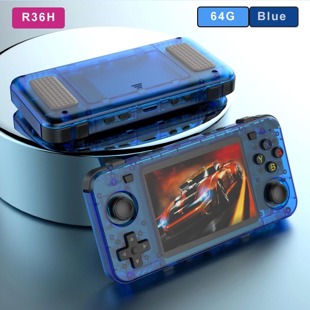 R36H Retro Handheld Console Open-Source Linux System Game Consoles 3.5 Inch IPS Screen Portable Video Player For Children's Gift