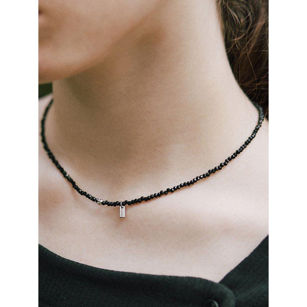 [Byhyeres] (W) Pumpkin Bead Necklace Black Bh7N4A720Wb450