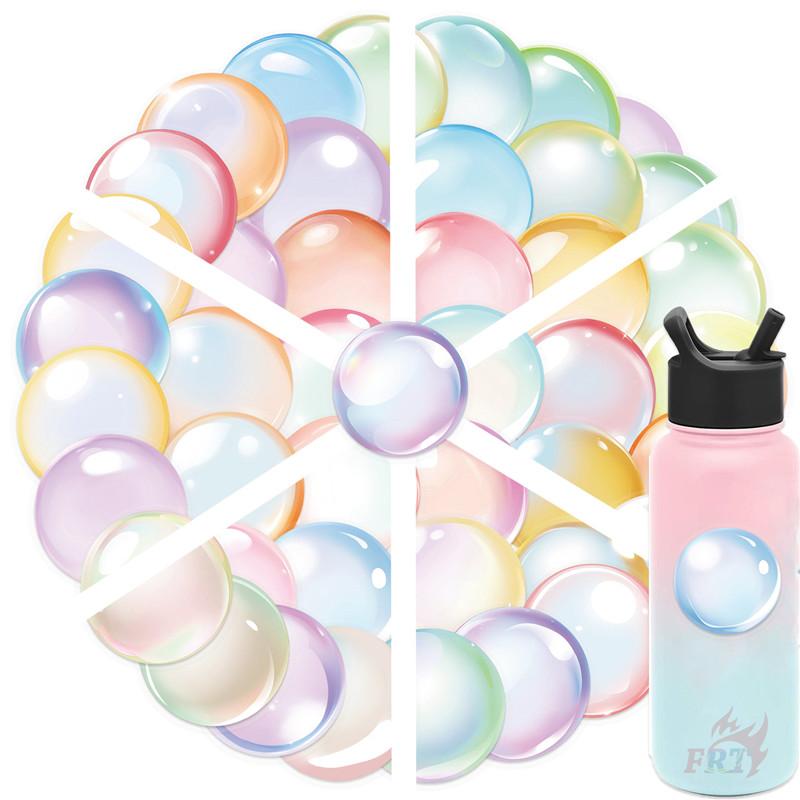 50Pcs/Set Watercolor Bubbles PET Stickers Waterproof DIY Fashion Doodle Decals Stickers