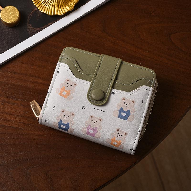 2025 Cute Japanese-Style Cat Coin Purse: Slim, Foldable, Short Wallet for Women