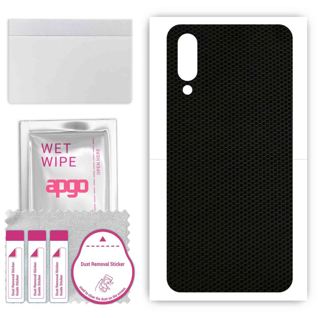 apgo Sticker protector de piele pentru spate compatibil cu Xiaomi Mi 9 Explorer, Folie wrap, Folie, Vinil - Model Matrice