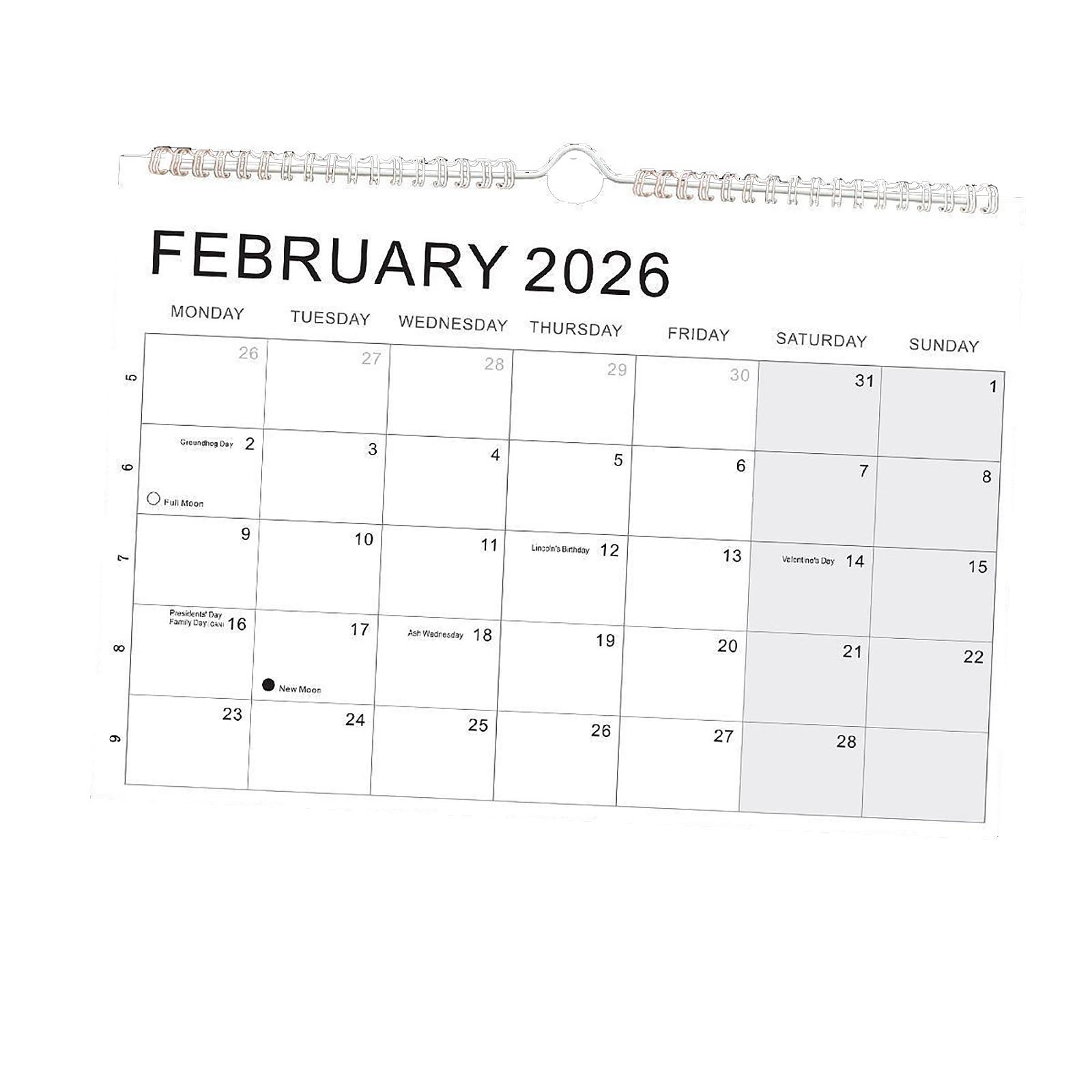 

18 Month Wall Calendar, Monthly Planner, Hanging Schedule Organizer One Size