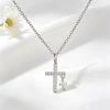 European and American Niche Cross Necklace Pendant Female, Simple Copper Plated 18k Color-preserving Zirconium Pendant Jewelry