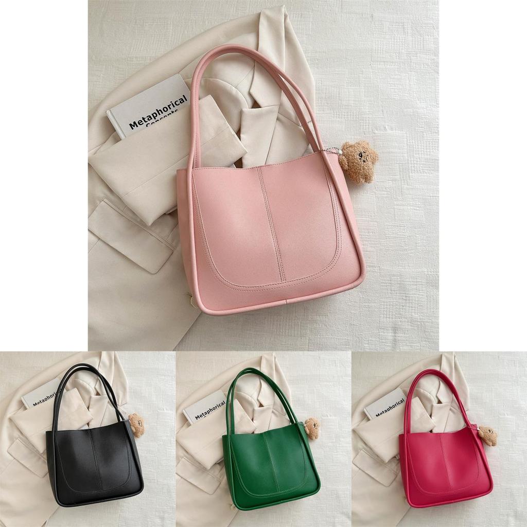 Fashionable Spring 2024 Street-style Womens Tote Bag In Black Green Pink White