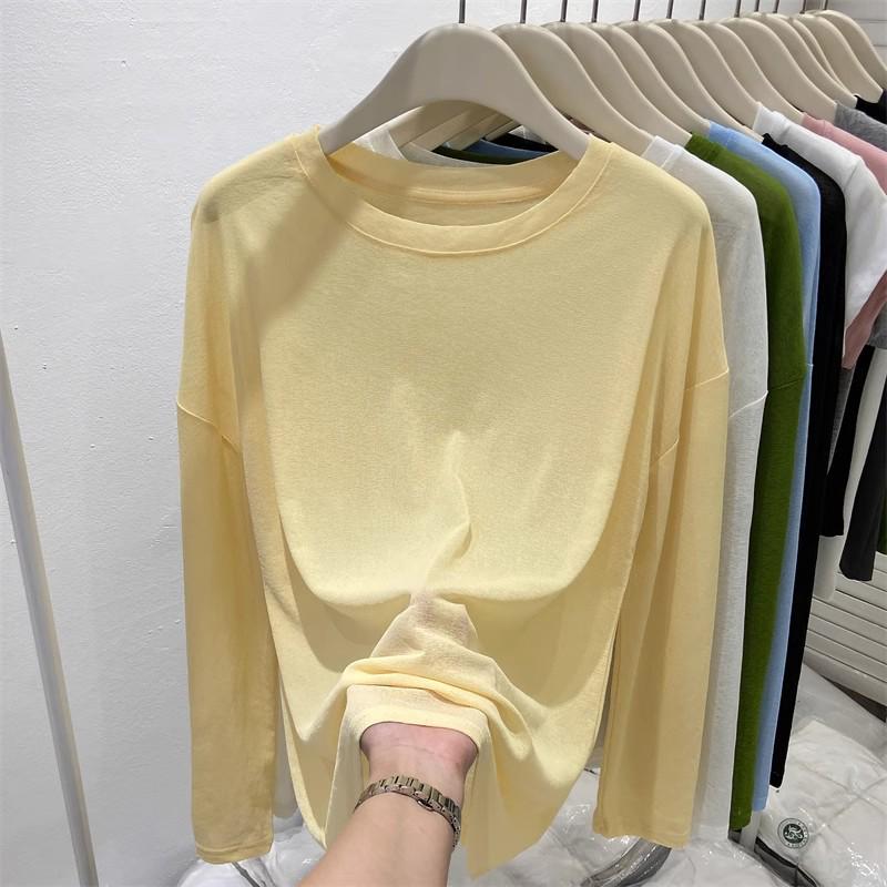 Women's Ice Silk UV Protection Cardigan - Lightweight, Breathable, Long Sleeve, Anti-UV Top