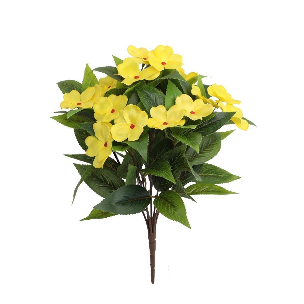 Vibrant Arrangement Silk Balsam Flowers Silk Material DIY Floral Materials Artificial Flowers Vibrant Colors Realistic