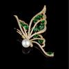Butterfly Alloy Brooch High Personality Fashion Wedding Party Women's Suit Dress Animal Pin Decoration