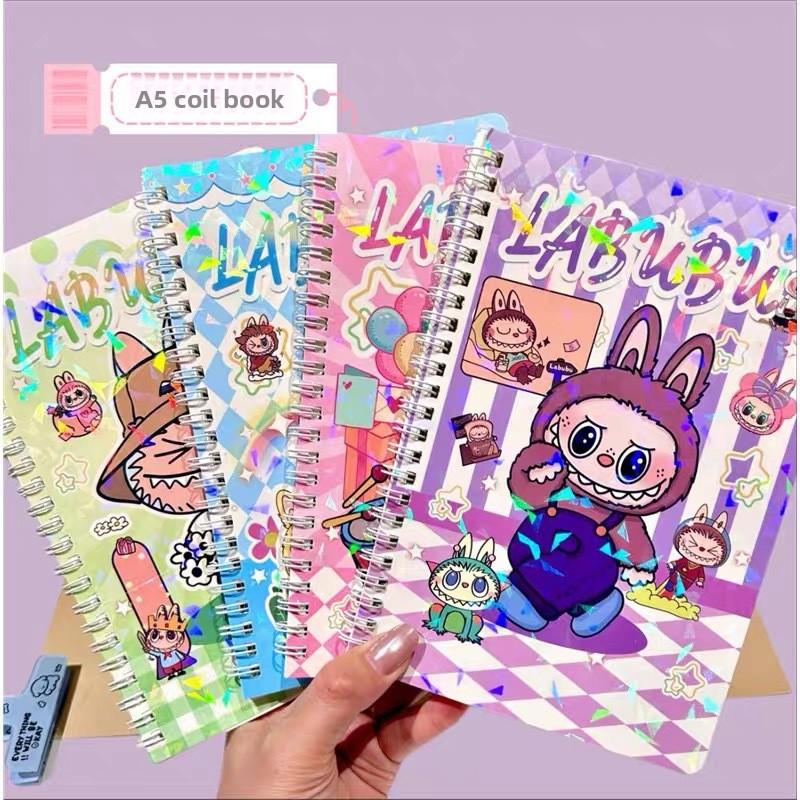 A5 Coil Book Cartoon High Value Color Page Horizontal Line Book Student Notebook Handbook