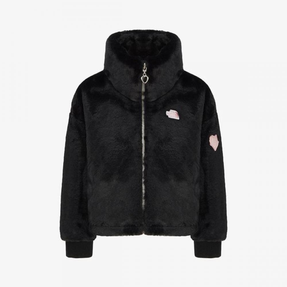 The North Face Girls Fleece Jacket Black Nj4fr52s BLACK/100