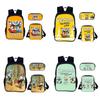 Cuphead Backpack Set For School And Travel With Nylon Construction And Multiple Compartments