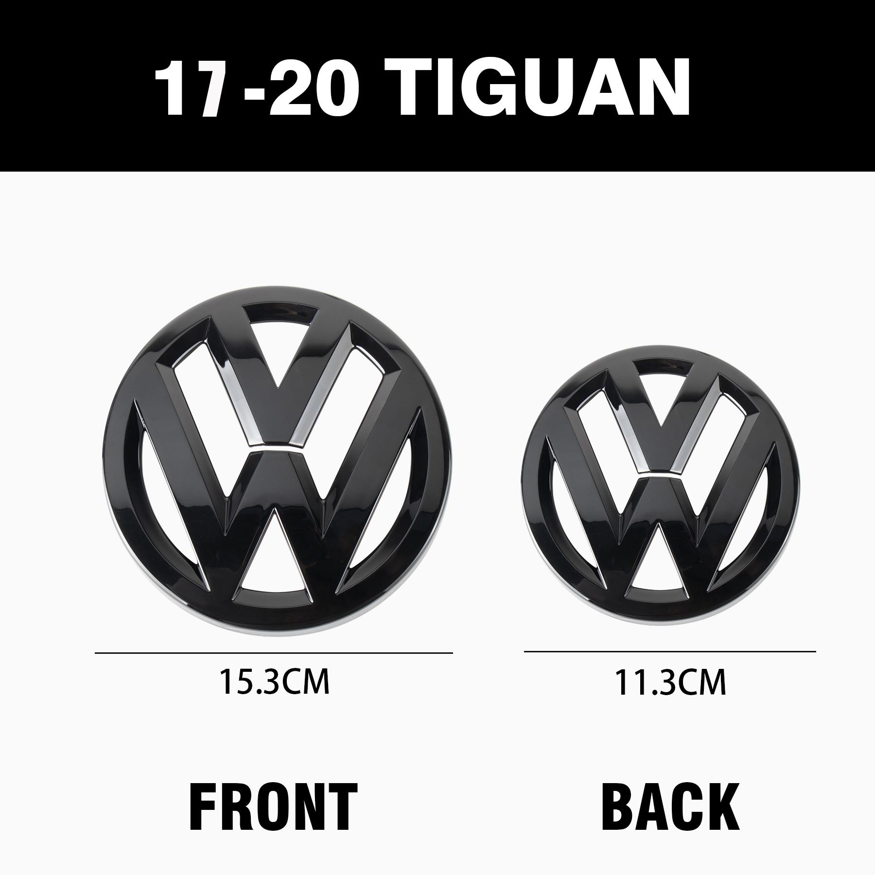 Car ABS Emblem Front Hood Badge Rear Trunk Sticker Decoration for Volkswagen VW Tiguan 2017 2018 2019 2020 VW Tiguan 2017-2020