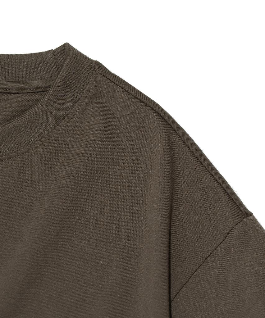 OUNDERR Mono Collection Half Cat Short Sleeve T-Shirt (Khaki)