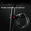 5 Digit Combination Bike Lock Heavy Type Anti Thefts Protecting Bicycles Lock Cable for Mountain Bicycles Security